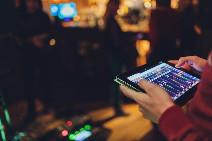 Ruang permainan langsung dengan meja digital